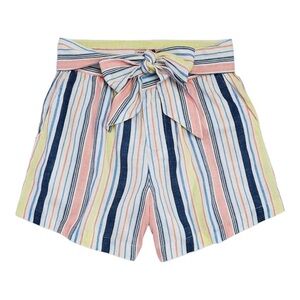 Habitual Girl Striped Linen Shorts Size 14